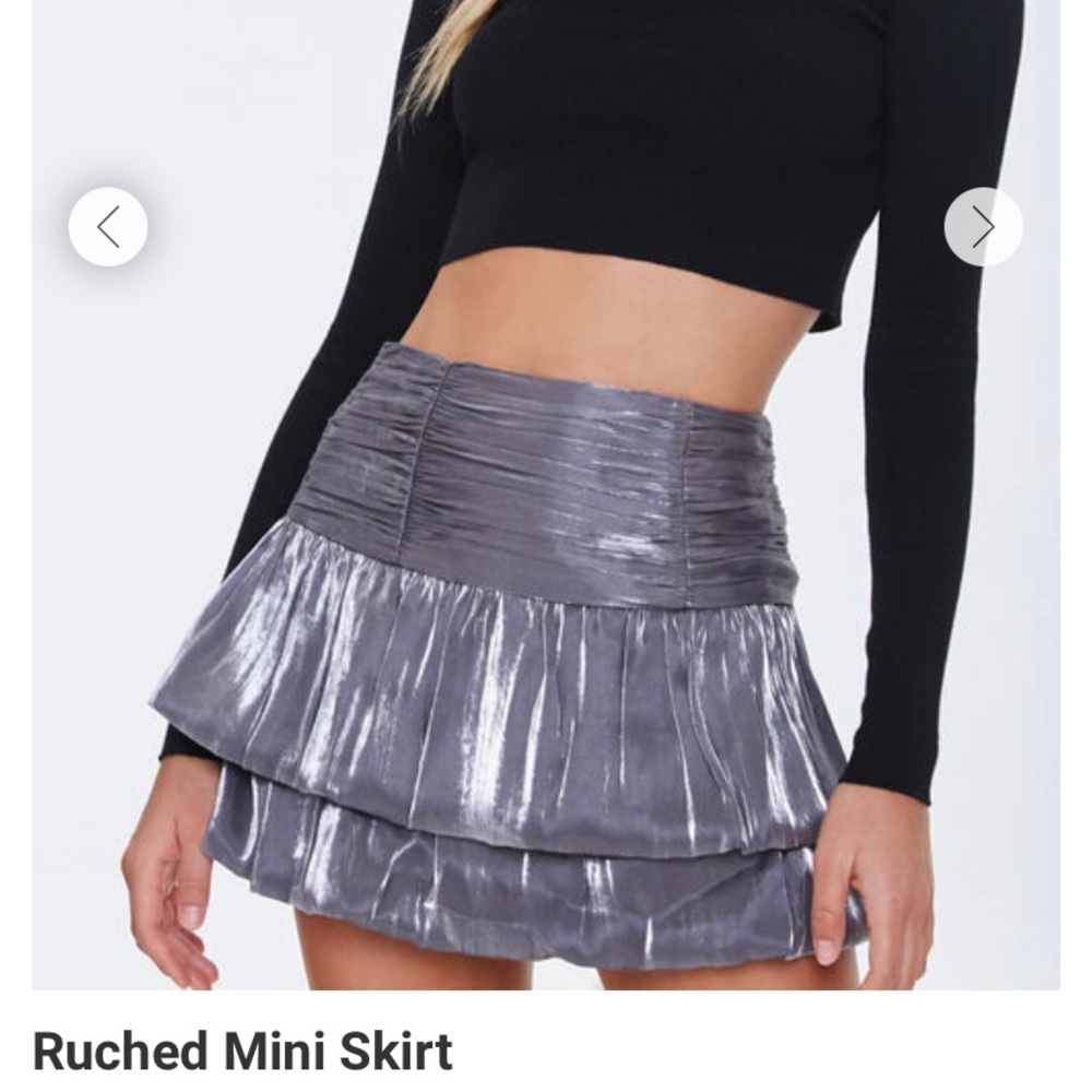 Forever 21 Ruched Mini Skirt